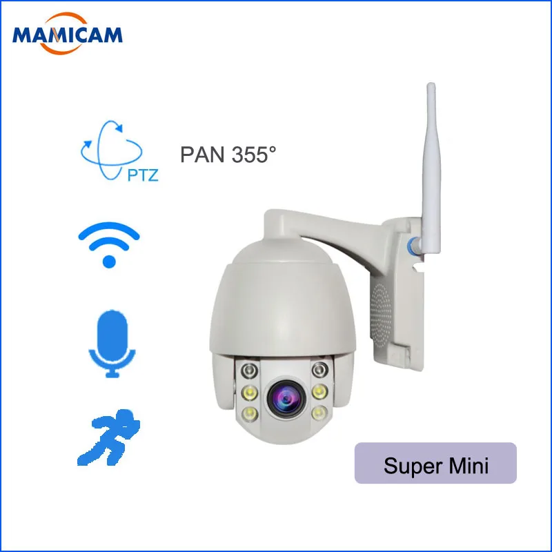 

Wireless PTZ Dome Camera 1080P Outdoor Waterproof Mini Cam Two Way Audio CCTV Security Camera IR Night Vision Super MIni