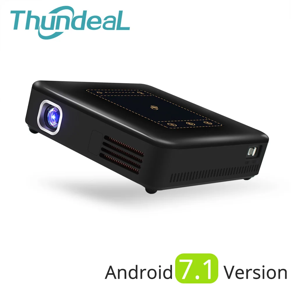 ThundeaL Android 7.1 Projector T20 Pico DLP Projector Touch Pad WIFI Bluetooth Mini Beamer 8000mAh Battery Projetor Home Theater