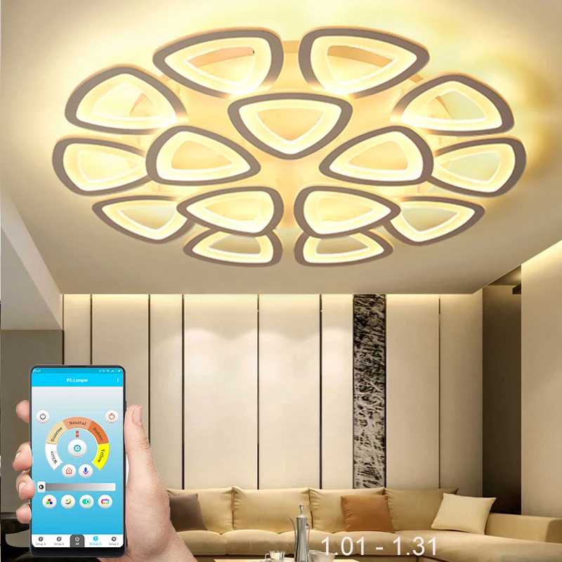 

Modern LED ceiling lamp APP remote control control for living room bedroom kitchen AC85-265V ceiling lamp
