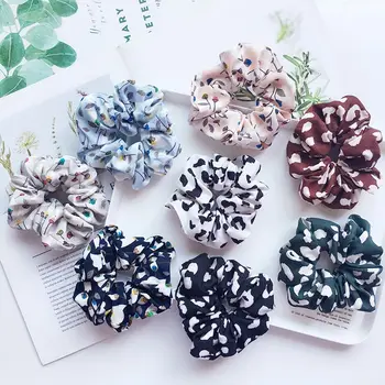 

1PC Fashion Women Dandelion Flower Hairband Elastic Scrunchie Ponytail Holder Leopard Hair Accessories Hair Style Tools