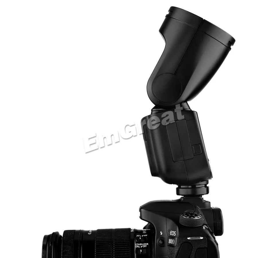 Вспышка Godox V1 V1C с круглой головкой для камеры TTL 1/8000 HSS батареей Canon 6D 80D 600D 5D