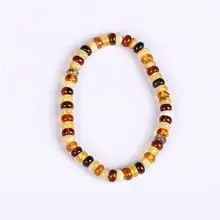 JIUDUO Уникальный супер burst Натуральный Янтарный пчелиный воск мульти-сокровище ручной струнный браслет леди подлинный Благородный класс специальный BT041