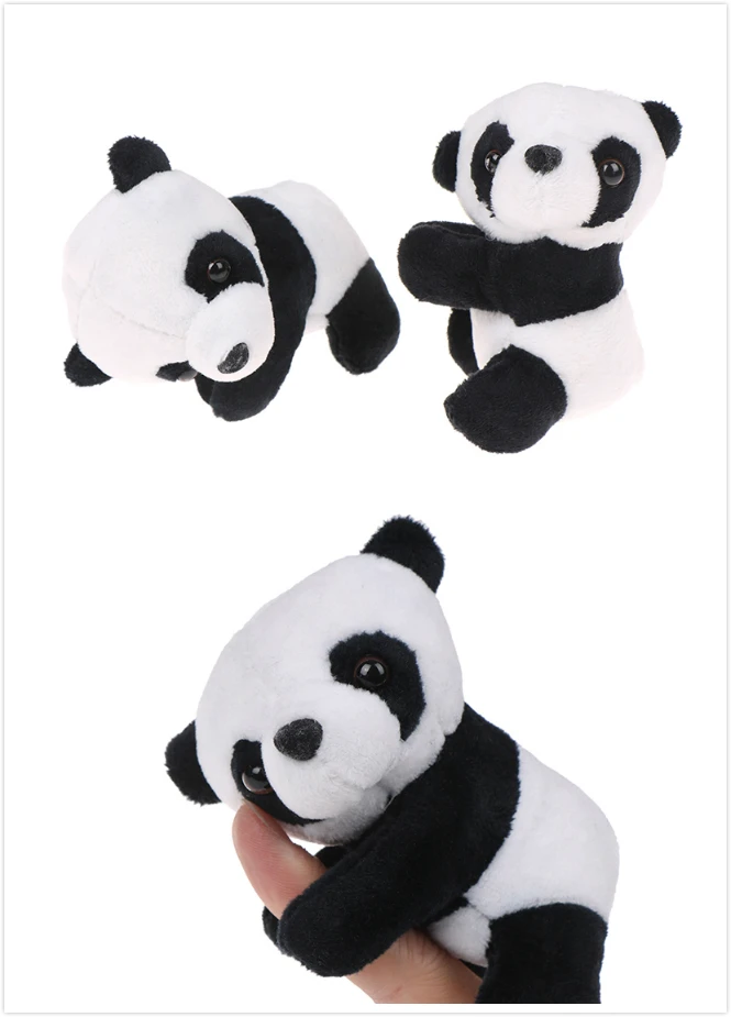Plush panda clip small stuffed animal curtain clip bookmark notes souvenir toy&~ 