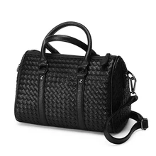 Marken Luxus stricken Frauen Stamm Handtasche Designer Weberei Umhängetasche Qualität PU Reisetasche Mode Casual Umhängetasche