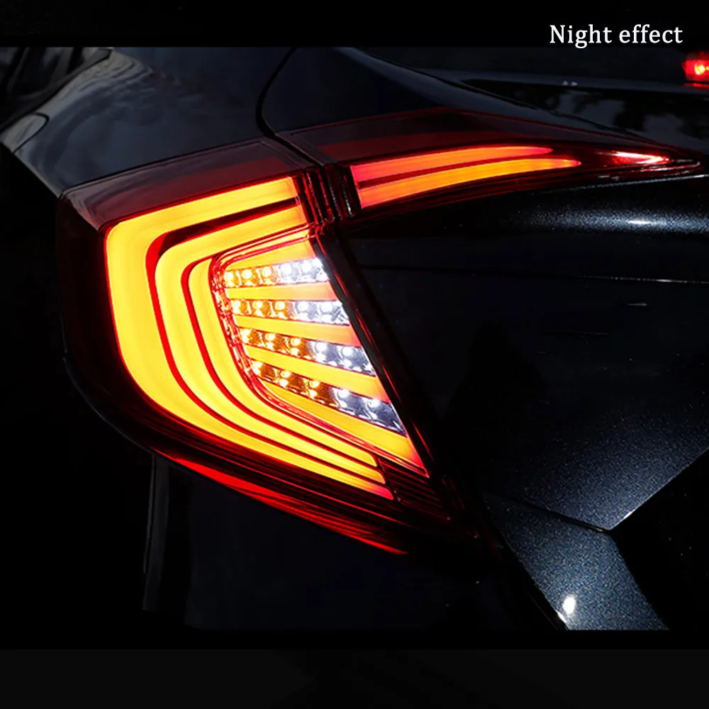 Cheap Car Styling Taillights for Honda Civic 10 2016-2019 LED Car Headlight bulbs Turn Signal Brake light Reversing light Drving light 4 Cheap Car Styling Taillights for Honda Civic 10 2016-2019 LED Car Headlight bulbs Turn Signal Brake light Reversing light Drving light 4