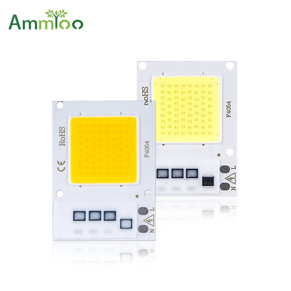 Светодиодный чип AmmToo COB 110 В 220 10 Вт 20 30 умный IC драйвер DIY мощный светодиодный