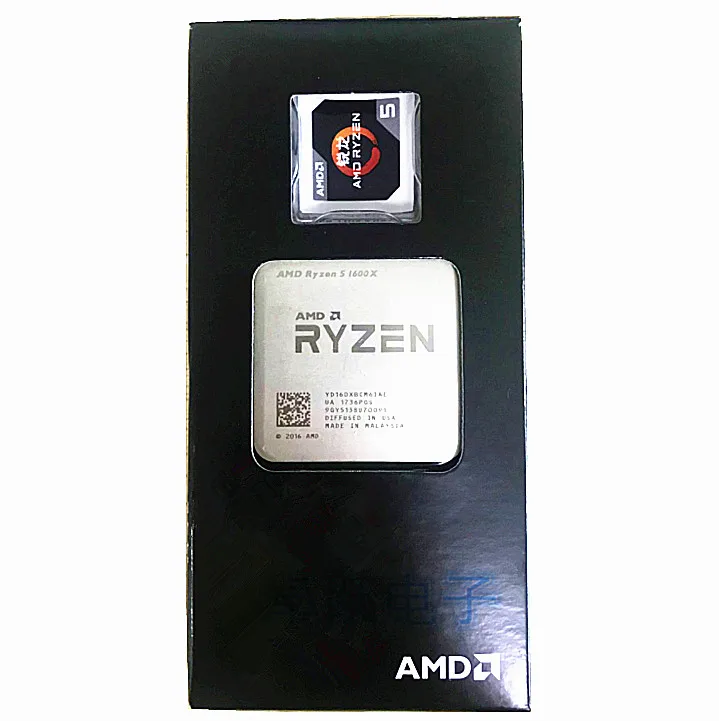 Процессор AMD Ryzen 5 1600X R5 1600x3,6 GHz, шестиядерный, 12-потоковый, процессор, разъем AM4