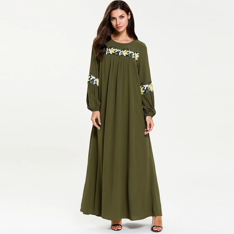 Vestidos Arabes Elegantes Abaya Caftan Dubai Islamic Kaftan Dress Women Ramadan Elbise Eid Dresses Sukienki Robe Femme Musulmane