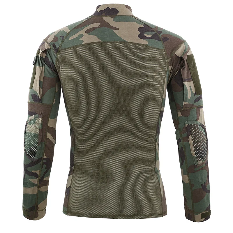 Военная форма Для мужчин тактические рубашка армейские спецназовские ботинки камуфляжной расцветки Топы футболка для мужчин, для улицы обучение действиям в джунглях одежда