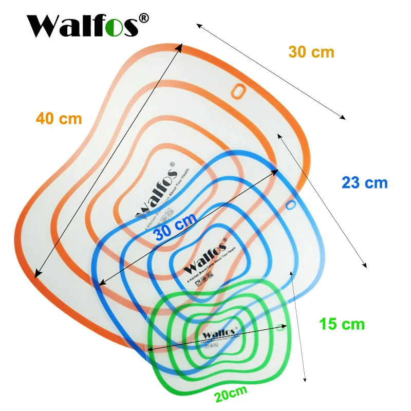 Walfos Нескользящая Гибкая кухонная доска разделочная блок мясо овощи фрукты Резка доска кухонная утварь кухонные принадлежности