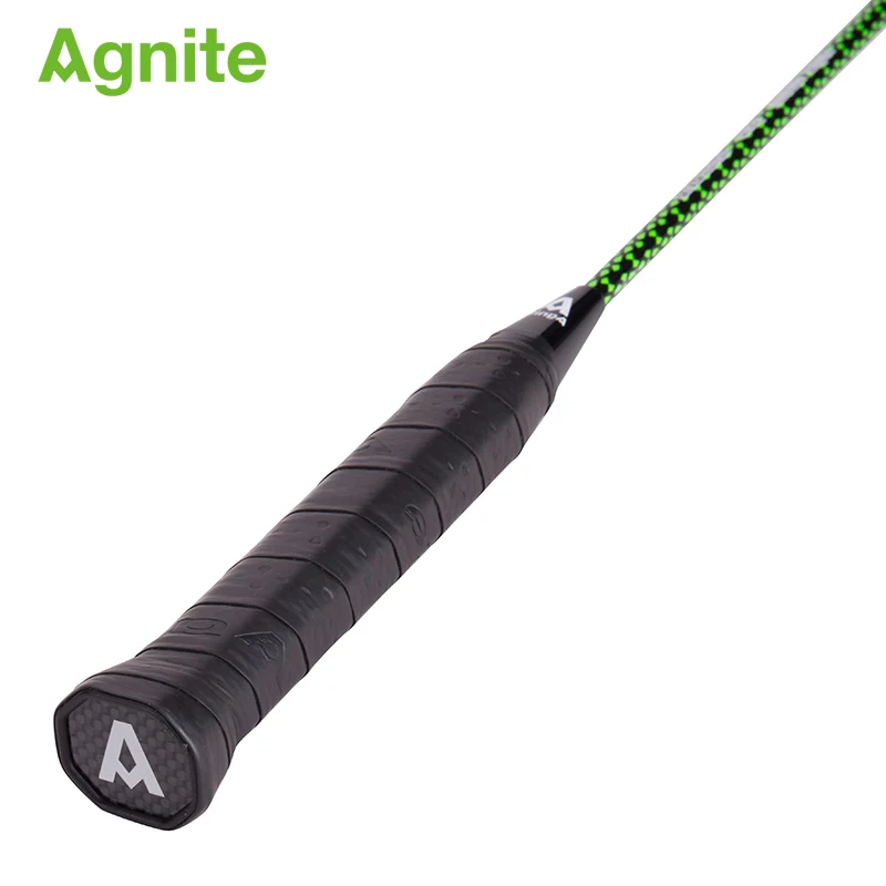 Agnite المهنة مضرب بدمنتون كامل الكربون ريشة النار الهجومية جميع أنحاء طلقة واحدة F2115 مع شبكة تنس الريشة حقيبة