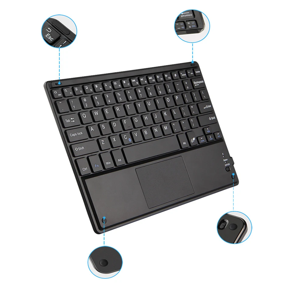 Case for Huawei MediaPad M6 8.4 '' VRD-W09 VRD-AL00 Wireless Bluetooth Keyboard Protective Tablet C