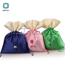 

1Pcs Drawstring Pouches Jewelry Wedding Favor Gift Bag 18 x 24 cm (7 x 9.4 inch ) Organizer Embroidery Candy DIY Beads Bags