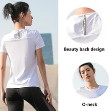 Сексуальные Светоотражающие полосатые женские рубашки для бега йоги с круглым вырезом для профессионального фитнеса тонкие спортивные топы женские быстросохнущие футболки