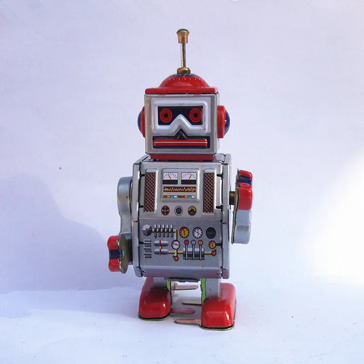 1PCS iron leather robot on the chain and nostalgic toys-in Wind Up Toys ...