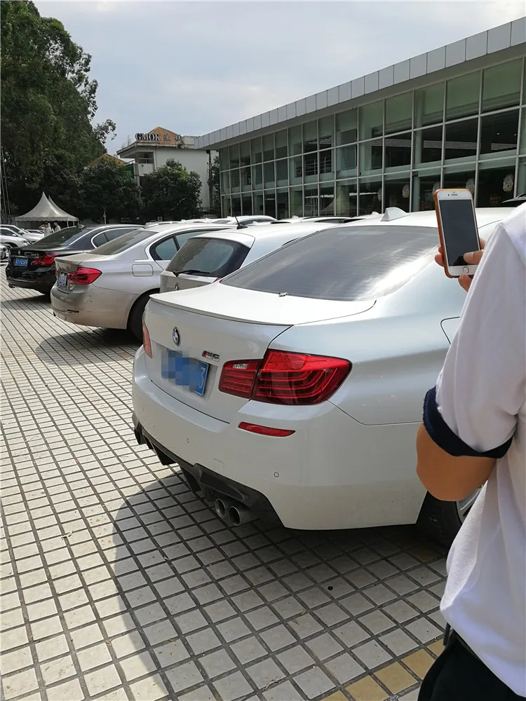 Спойлер для BMW F10 F18 M5 520 525 528 535 2012 2015 спортивный ABS Материал заднее крыло автомобиля