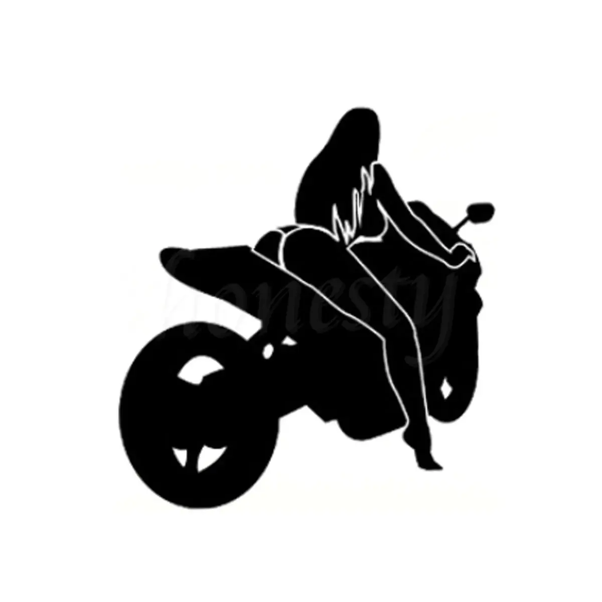 Car Styling Decals Sexy Girl Biker Vinyl Sticker Wall Home Glass Window