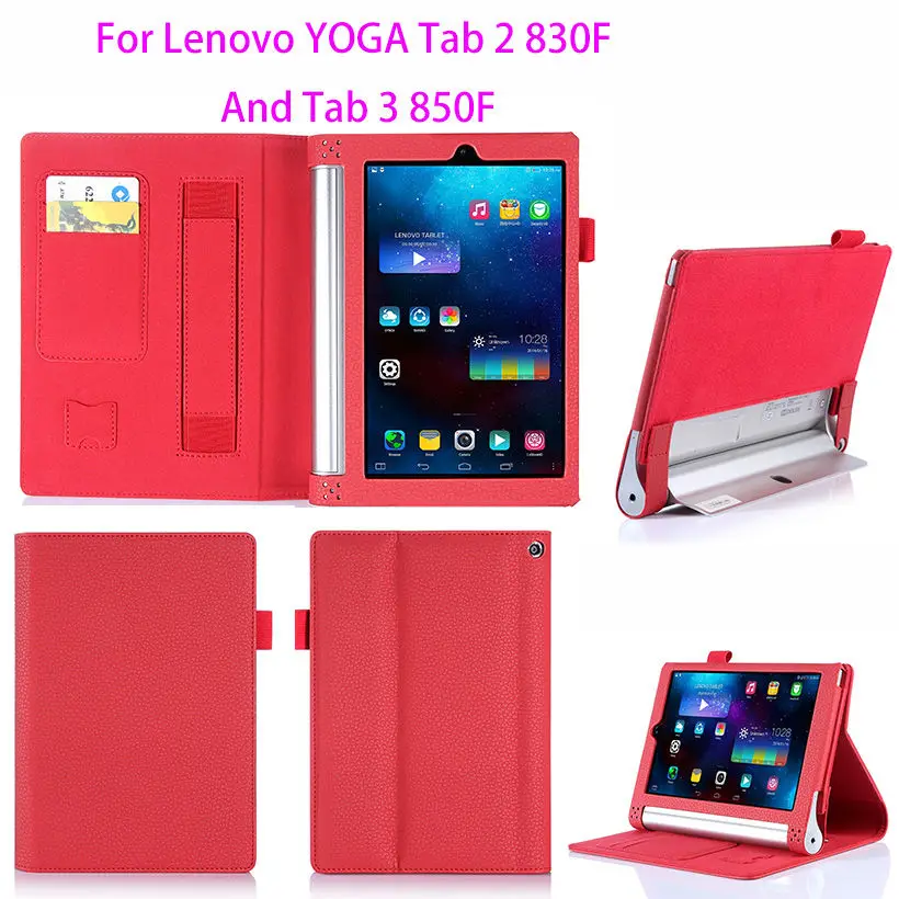 

Luxury Leather Case For Lenovo yoga tablet 2 830f 830L Cover For Lenovo yoga tab 3 850F 850L 8.0 inch Case Hands Holder Funda