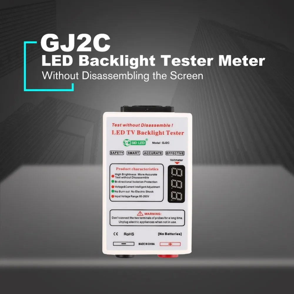 

GJ2C Voltage LED LCD TV Screen Backlight Tester Meter Lamp Strip Bead Light Board Test Repair Tool Output 0~320V US Plug