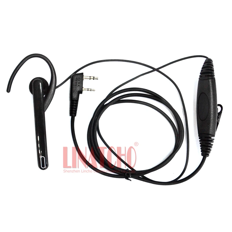 

new 2 pin ear bar mic hands free ear loop headset for walkie talkie baofeng UV5R 5RB 5RC 5RE UV82