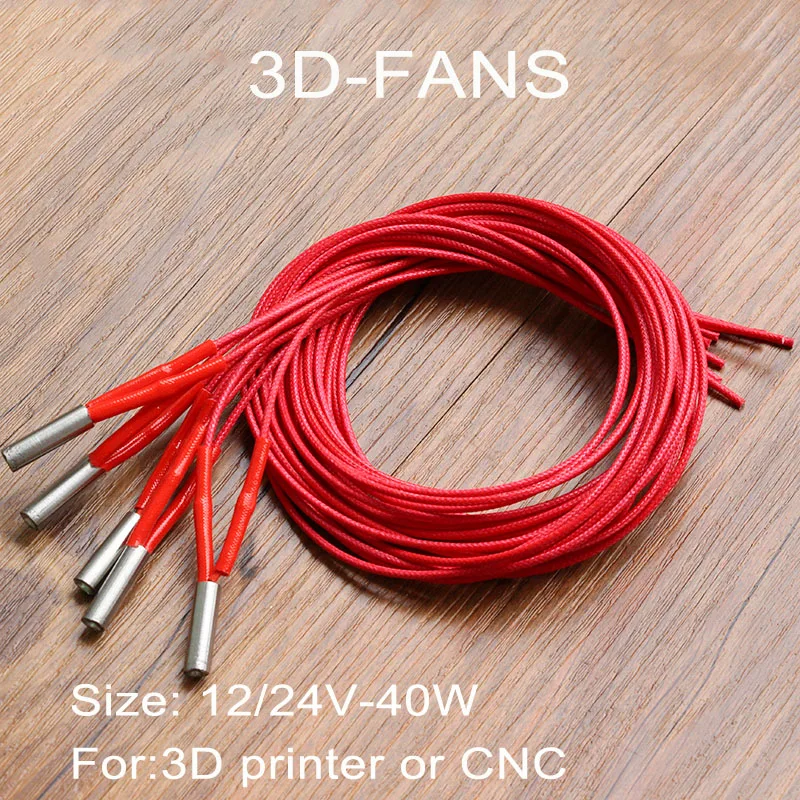 Горячая Распродажа 5 шт. 3D принтер Mendel 12 В 40 Вт или 24 нагреватель картриджа Reprap для