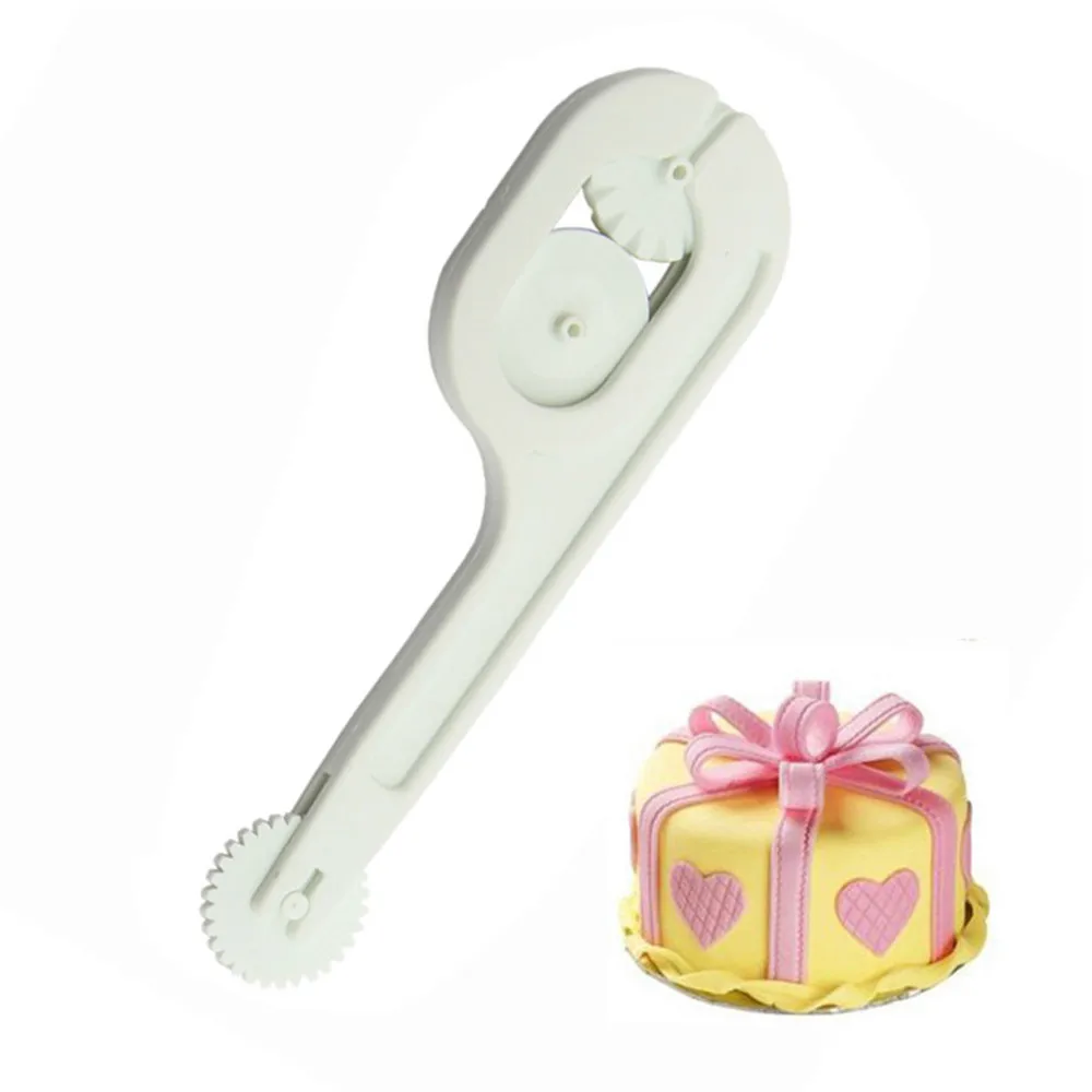 3pcs wheel Cake decor fondant icing wheel cutter modelling embossing