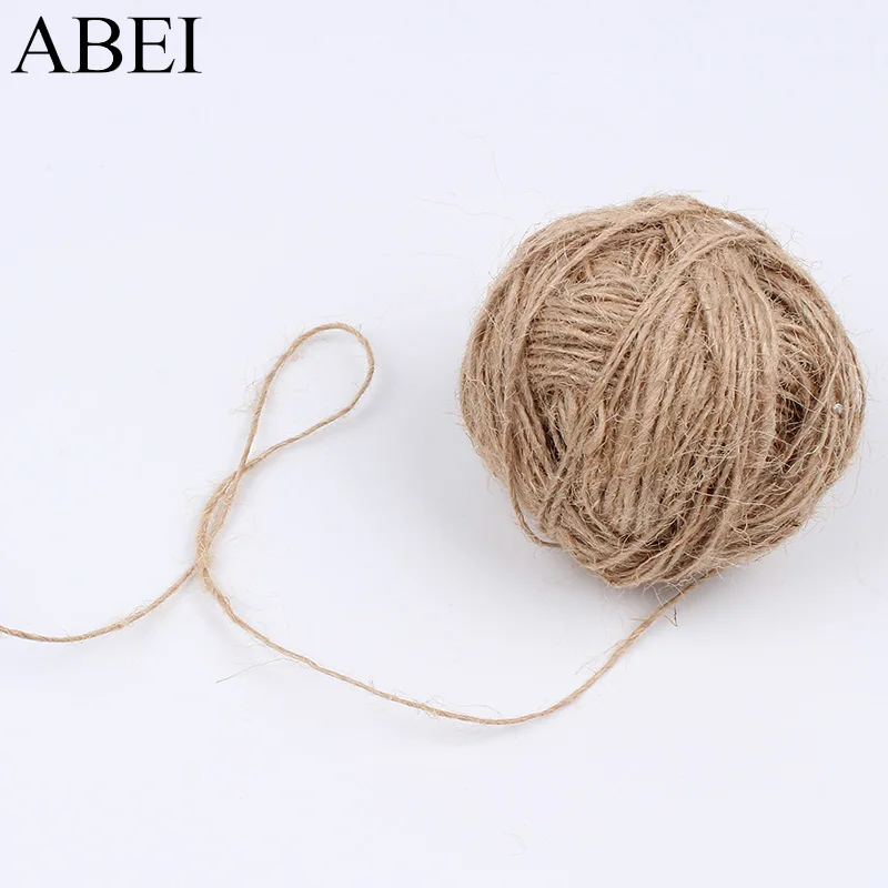

1mm 50yards Natural Hemp Rope DIY Scrapbooking Florists Craft Jute Twine Burlap String Party Wedding Gift Wrapping Cords Thread