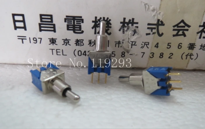

[BELLA]UT1E-1 NDK imported from Japan 0.5VA gold-plated toggle switches Toggle Switch 3 feet 3 files new original--10PCS/LOT
