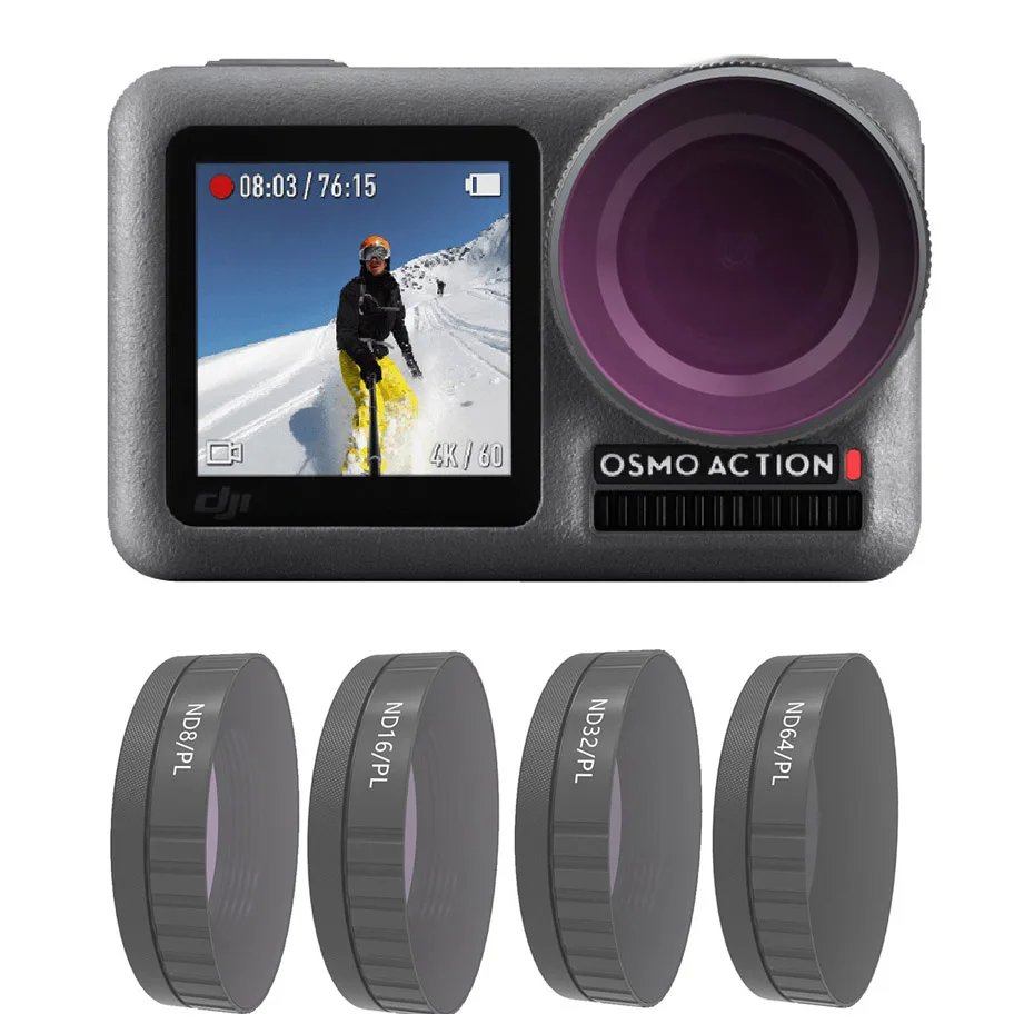 Набор фильтров для экшн камеры DJI Osmo фильтры объектива с регулируемой глубиной ND 8