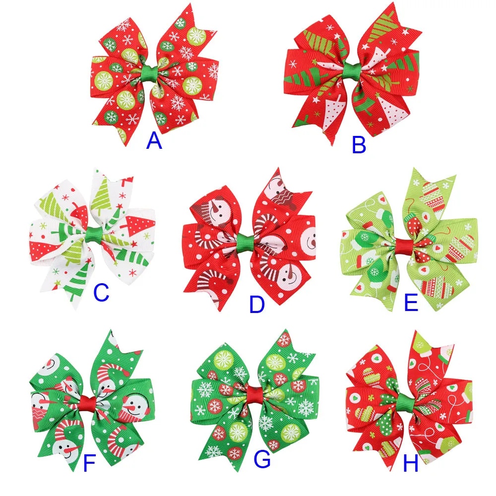 Детская корона аксессуары для волос Рождественская Детская ободок резинка для волос для маленьких девочек украшения бантом шпильки