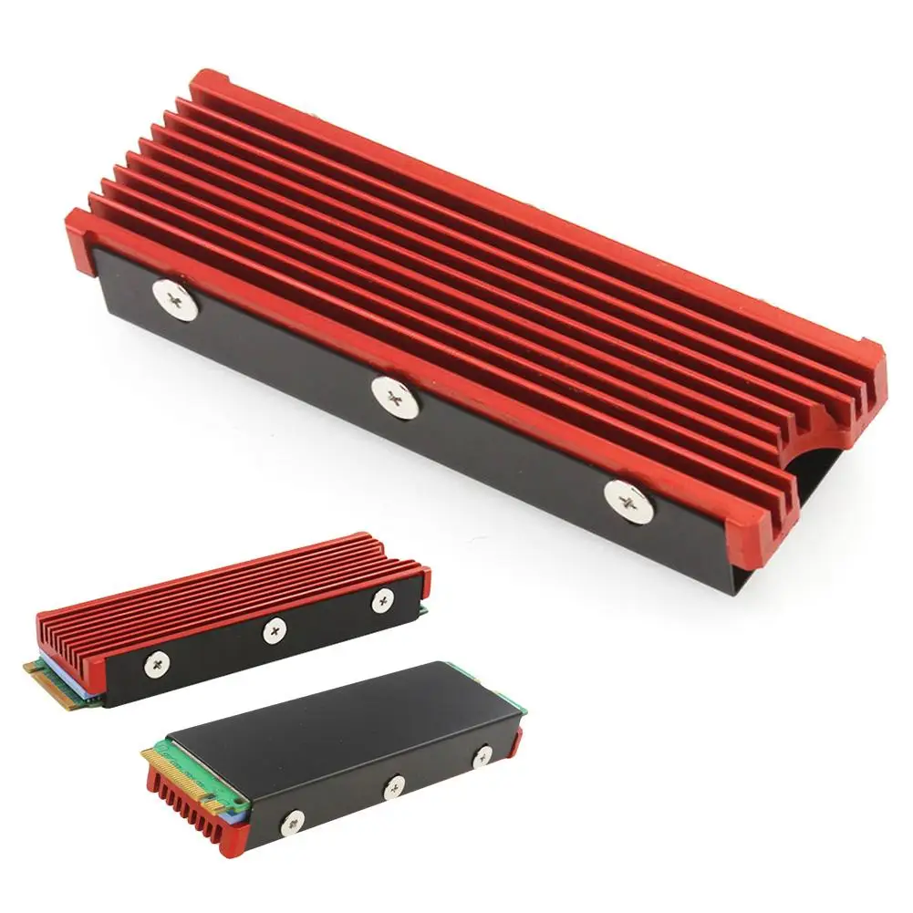 

M.2 NGFF NVMe SSD Aluminum Heatsink Cooling Radiator Heat Dissipation Fin Cooler