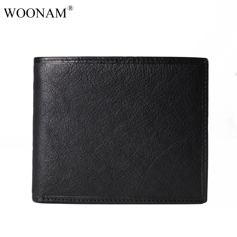 WOONAM Men Wallet High end Luxury Quality Wallet Top Grain Genuine Calf