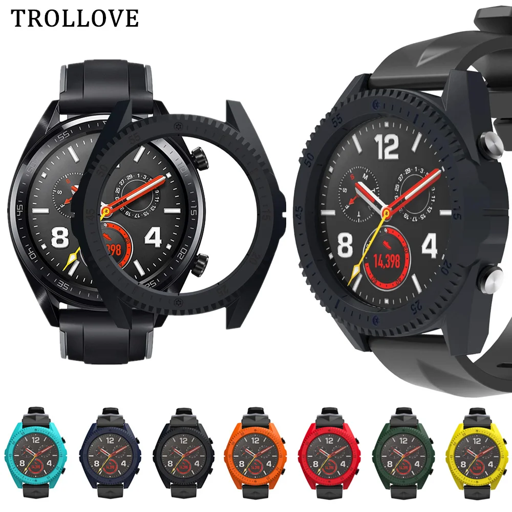 

Protective Case Cover PC Shell Shockproof Anti-Scratch Sports Smartwatch Accessories for Huawei Watch GT Bumper for HUAWEI GT