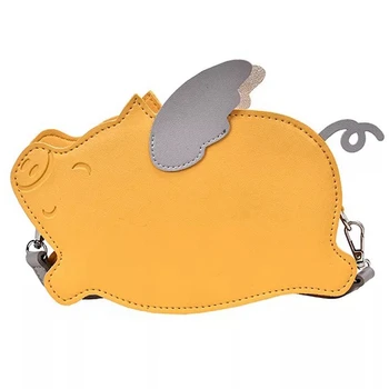

Fashion Cute Pig-Shaped Shoulder Bag Messenger Bag Mini Casual Messenger Bag Women'S Unique Portable Wallet