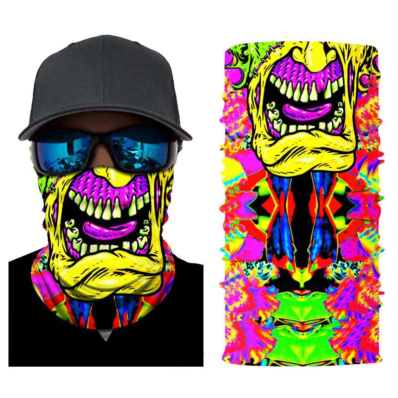 

3D Seamless Herobiker Bandana Printed Face Mask Magic turban Unisex Dust Mask Scarf Bicycle Ski Half Foulard Moto Face Mask