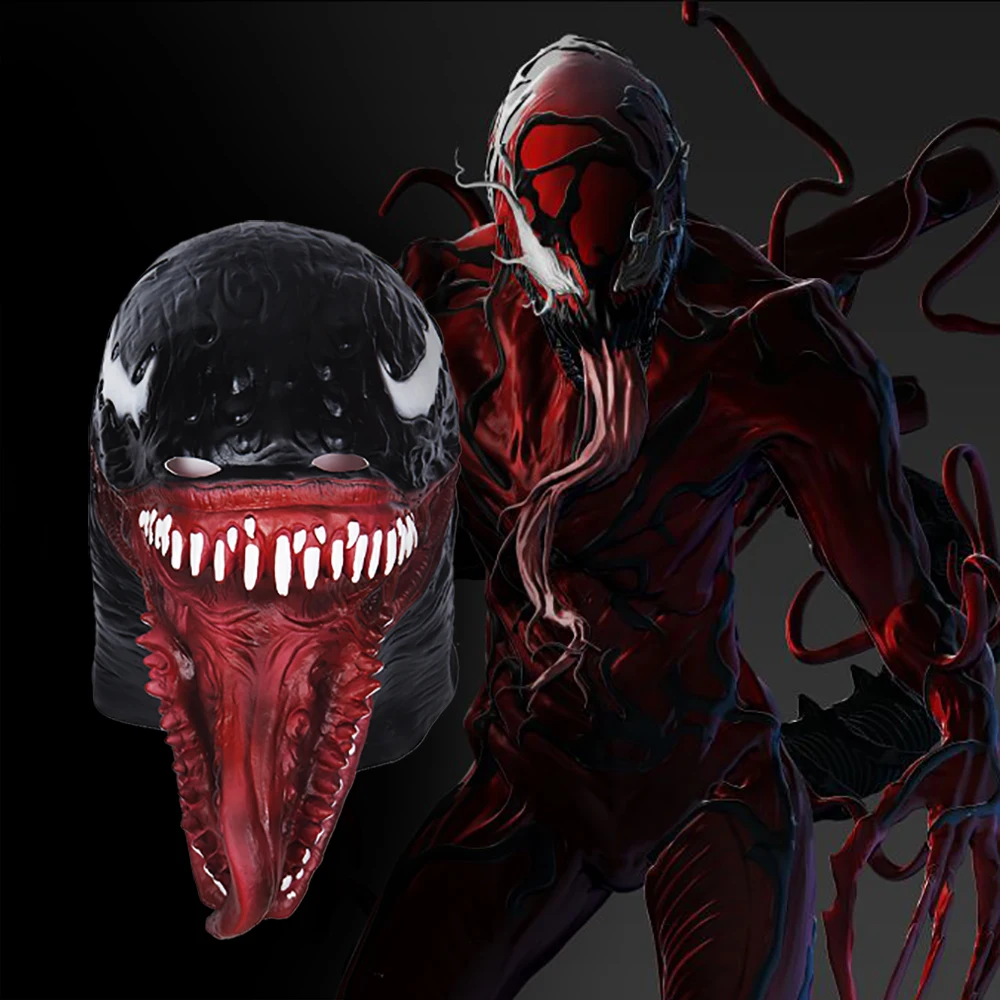 

Black SpiderMan Edward Brock Dark Superhero Venom Latex Masks Helmet 2018 The Venom Spiderman Mask Cosplay Halloween Party Props