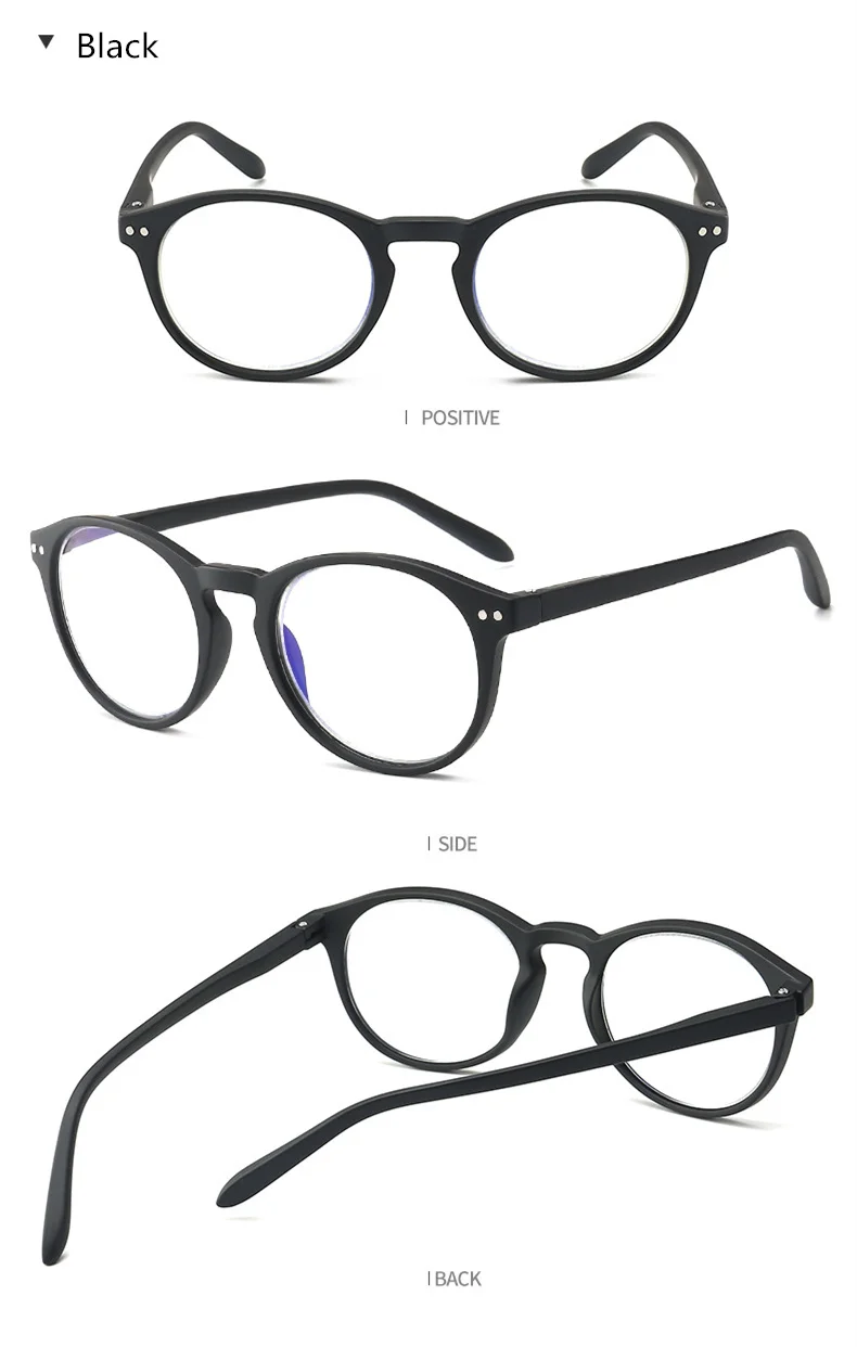 XojoX, анти-синий светильник, очки для чтения для мужчин и женщин, модные круглые очки для дальнозоркости, диоптрий с+ 1,0 1,5 2,0 2,5 3,0 3,5