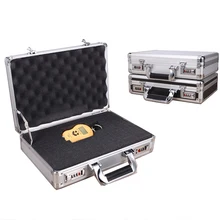 Чехол для инструментов из алюминиевого сплава портативное защитное оборудование ящик для инструментов ударопрочный ящик для инструментов коробка для файлов с замком и пеной