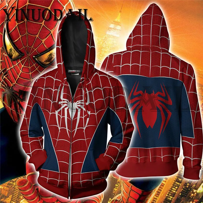 

Anime Spider-Man 3D Print Spiderman Male Sweatshirts Cosplay Casual Custom Oversized