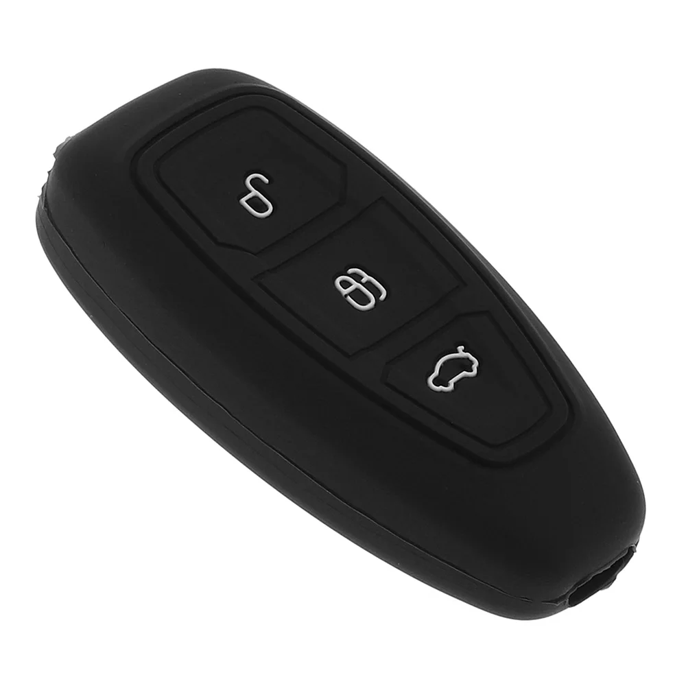 

3 Buttons Silicone Flip Folding Car Key Cover Protector Holder for Ford Fiesta Focus 3 4 MK3 MK4 Mondeo Ecosport Kuga Focu