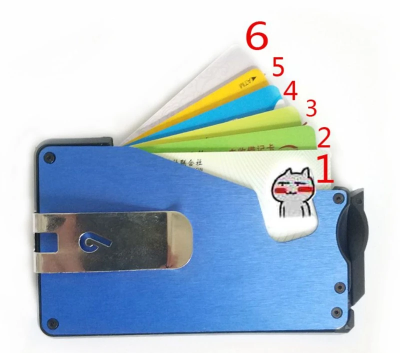 Модный кошелек для кредитных карт унисекс, металлический корпус для карт, алюминиевый тонкий банковский идентификатор, держатель для карт