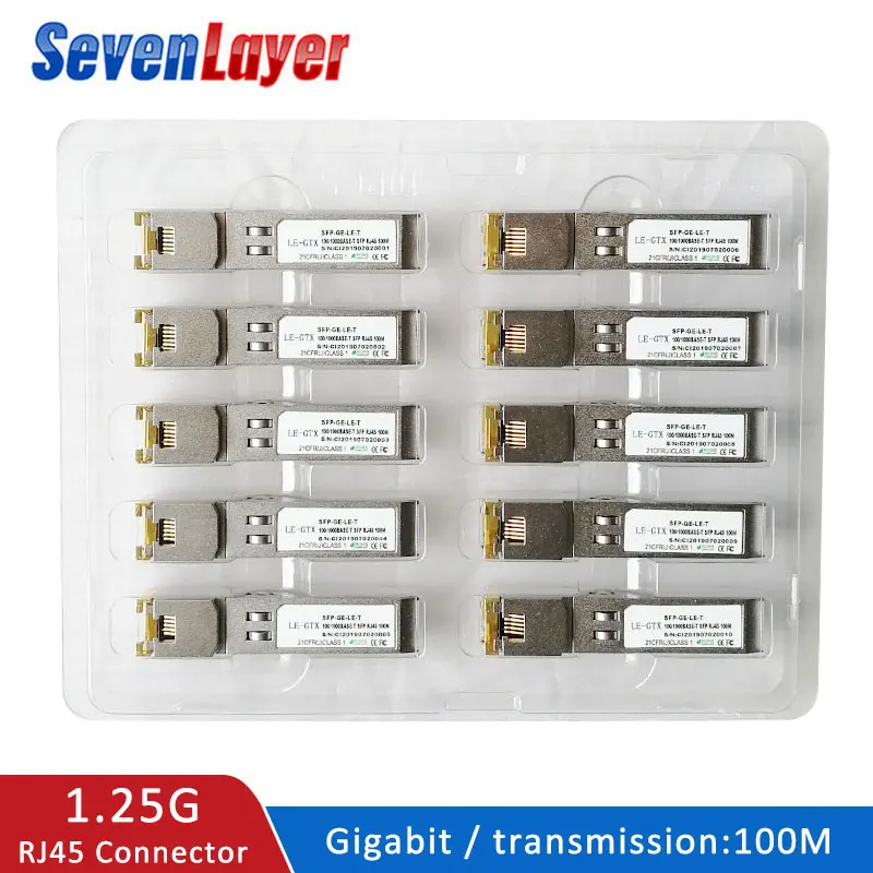 

SFP module RJ45 Switch gbic 10/100/1000 connector SFP Copper RJ45 SFP module Gigabit Ethernet port
