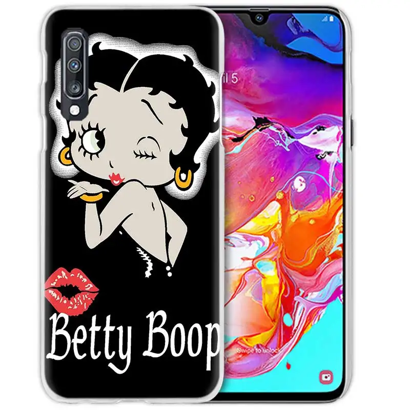 Betty Boop пикантные чехол для samsung Galaxy M40 A50 A80 A70 A60 A40 A30 A20e A10 J4 J6 плюс J8 S10e S10 5G жесткий чехол из ПК для телефона