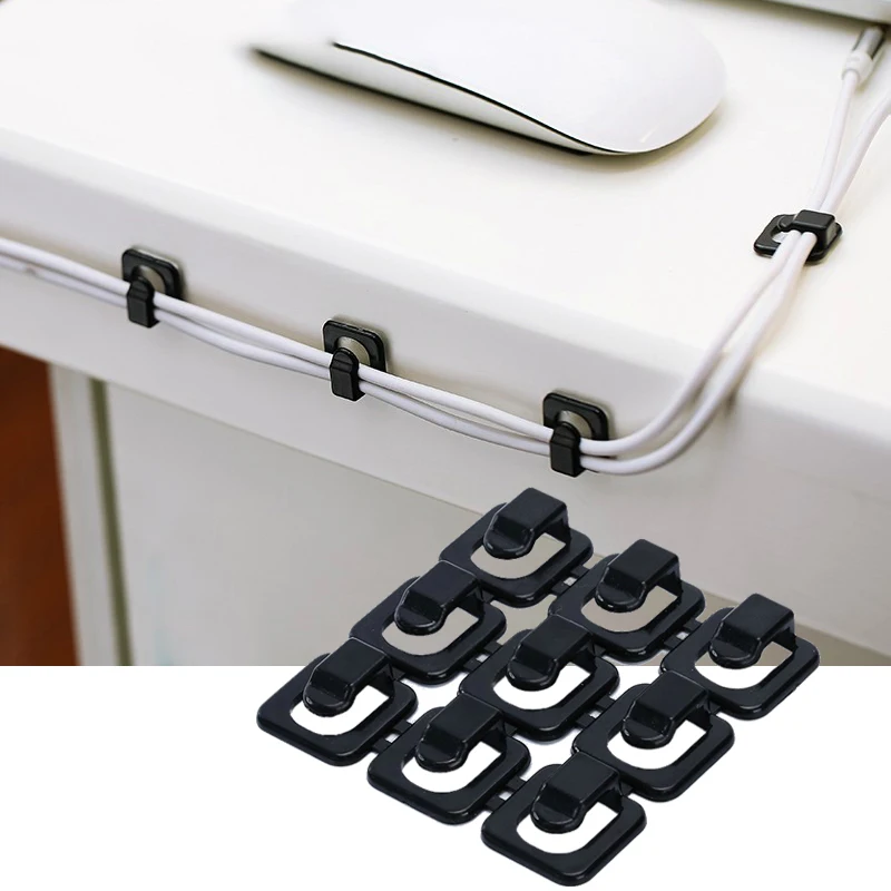 

6Pcs Cable Organizer Wire Clip USB Home Office Storage Flexible Adhesive Sticker Clips Winder Fixer Clips Fastener Accessories@1