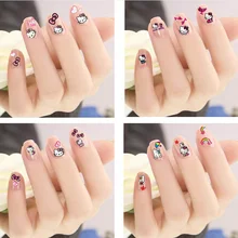 10 листов, Мультяшные наклейки для ногтей для детей, стикеры 3D на ногти Nail Art Наклейки для ногтей, декоративные наклейки, косметический инструмент для маникюра
