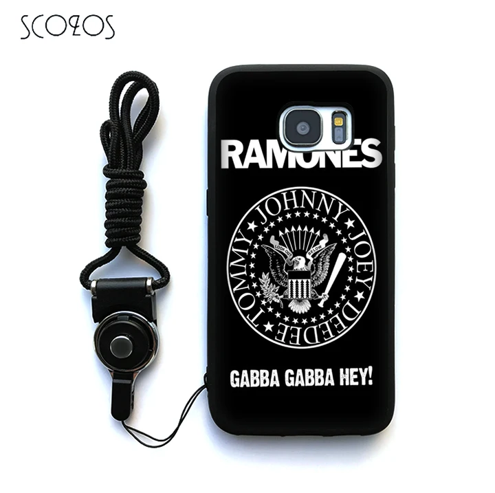 Scozos Ramones gobba Gabba Эй Телефон чехол для Samsung Galaxy S6 S7 Edge S8 плюс J3 J5 j7 A3 A5 A7 2016 Примечание 8