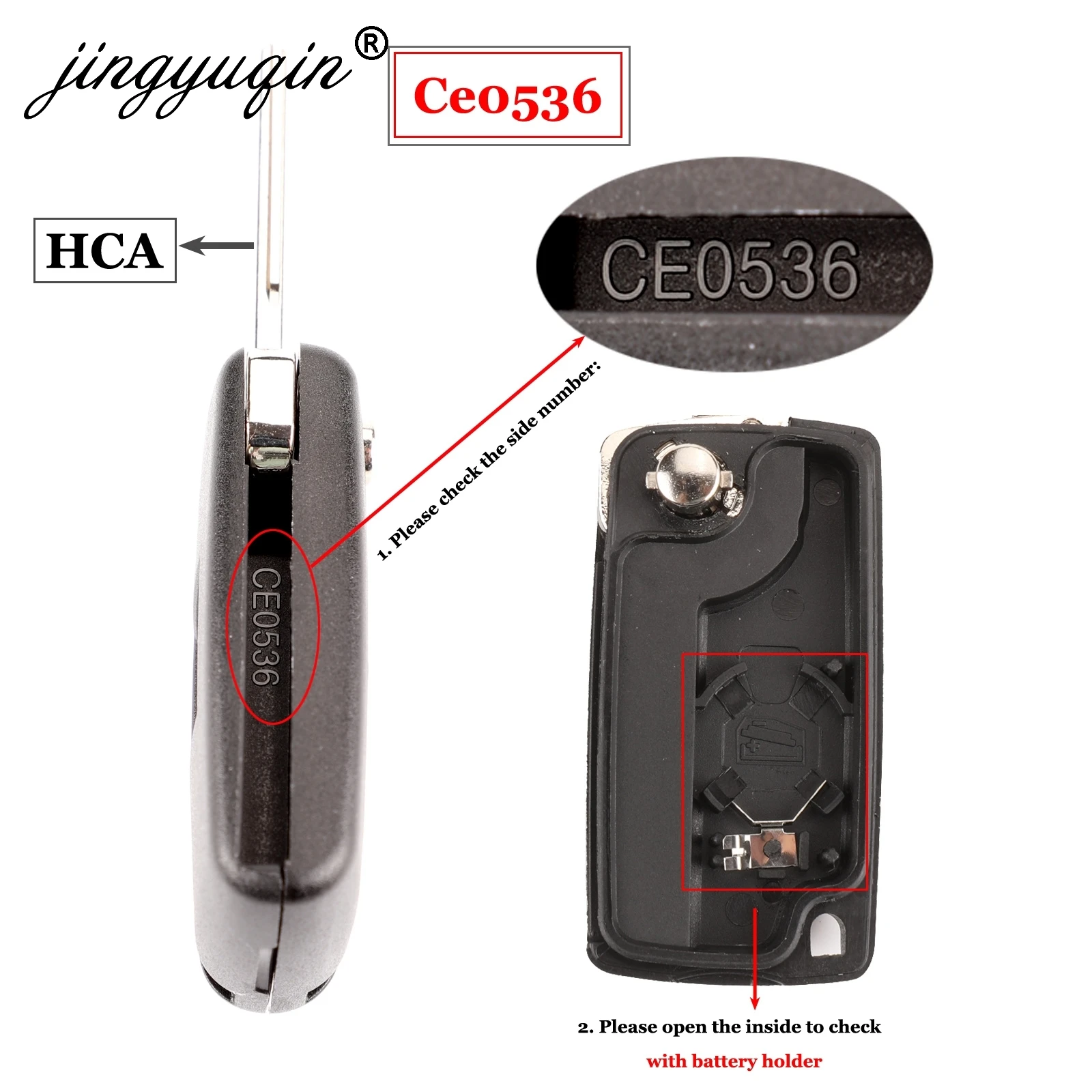 Key Case 2/3 Button Flip Fob Car key Case Shell for Peugeot 207 307 308 407 607 807 Partner Citroen C2 C3 C4 C5 C6 Xsara