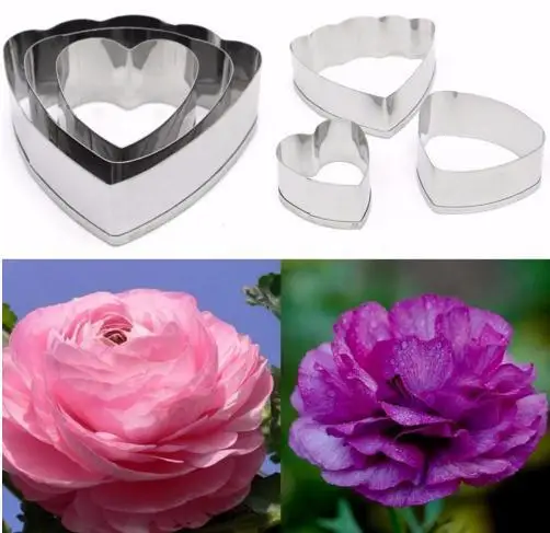 

New Flower Petal Cutting Mold Fondant Stencil Cookie Cutter Cupcake Baking Tool Cake Cream Decoration Kitchen Accessories MK1626
