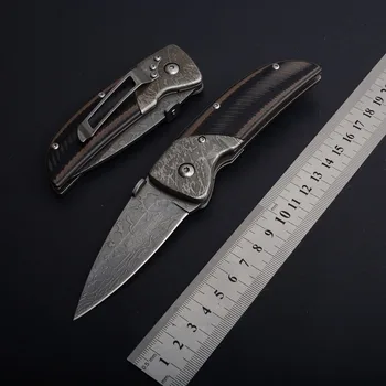 

Hysenss S088 Tactical Folding Knife 3D Pattern G10 Handle Outdoor Camping Hunting Survival Rescue Utility EDC Tools Nylon Sheath