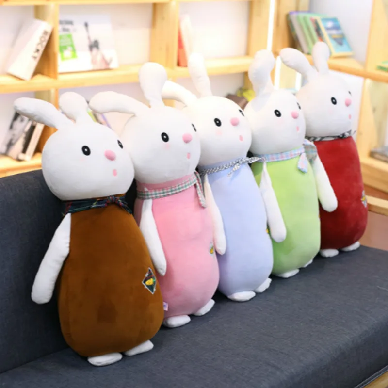 Download 1Pc New Pattern Lovers Scarf Rabbit Plush Toy Cute Soft Stuffed Animal Doll Lovely Bunny Pillow ...
